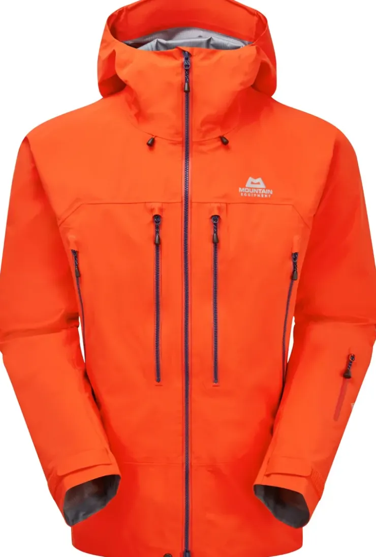 Waterproof Jackets-Mountain Equipment Mens Changabang Jacket - Cardinal Orange