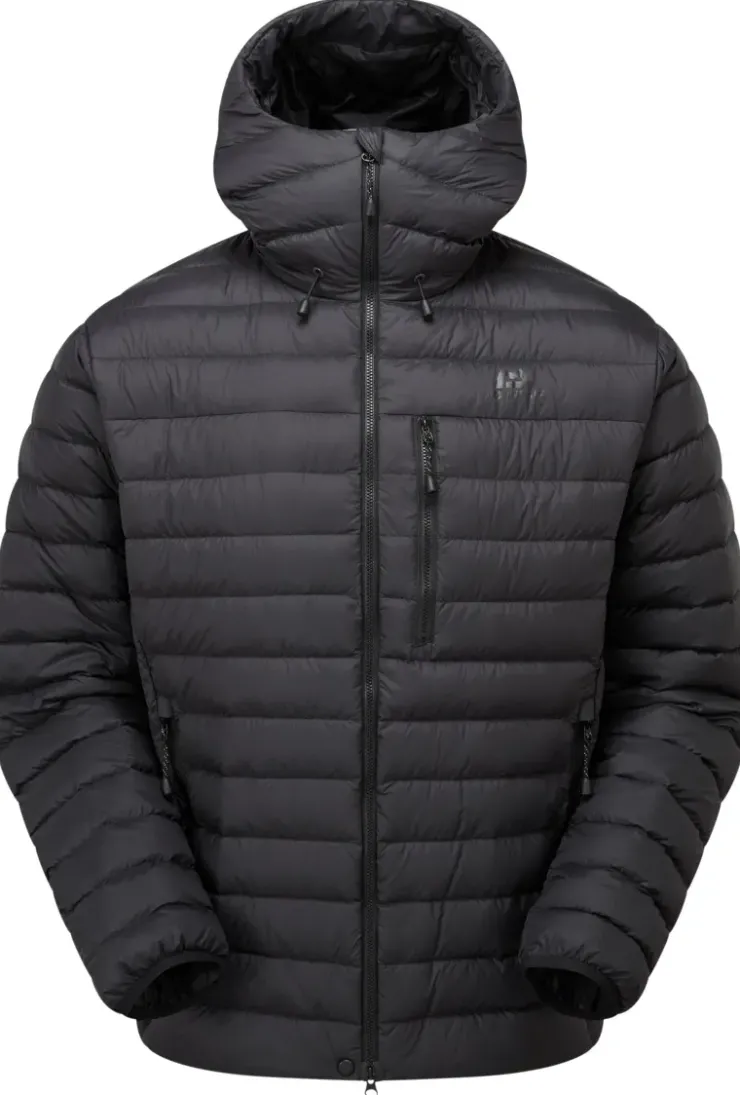 Insulated Jackets-Mountain Equipment Mens Earthrise Hooded Jacket - Black-Black