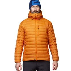 Insulated Jackets-Mountain Equipment Mens Earthrise Hooded Jacket - Black-Black