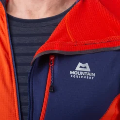 Fleece & Mid Layer-Mountain Equipment Mens Eclipse Hooded Zip-T - Medieval Blue