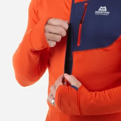 Fleece & Mid Layer-Mountain Equipment Mens Eclipse Hooded Zip-T - Fern