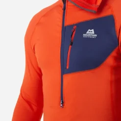 Fleece & Mid Layer-Mountain Equipment Mens Eclipse Hooded Zip-T - Fern
