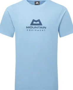 T-Shirts & Baselayers-Mountain Equipment Mens Emblem Tee - Heritage Blue