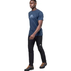T-Shirts & Baselayers-Mountain Equipment Mens Emblem Tee - Heritage Blue
