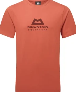 T-Shirts & Baselayers-Mountain Equipment Mens Emblem Tee - Etruscan Red