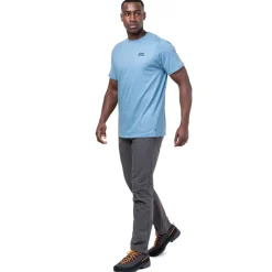 T-Shirts & Baselayers-Mountain Equipment Mens Everest Tee - Ombre Blue