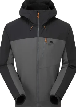 Softshell Jackets-Mountain Equipment Mens Frontier Jacket - Anvil Grey-Black