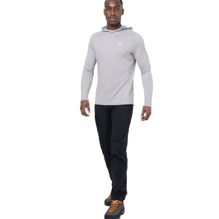 T-Shirts & Baselayers-Mountain Equipment Mens Glace Hooded Top - Fern