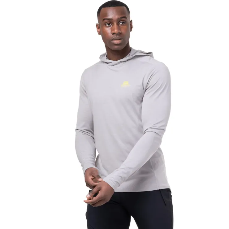 T-Shirts & Baselayers-Mountain Equipment Mens Glace Hooded Top - Fern