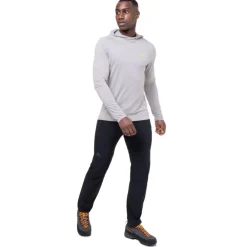 T-Shirts & Baselayers-Mountain Equipment Mens Glace Hooded Top - Fern