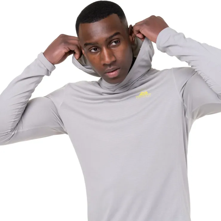 T-Shirts & Baselayers-Mountain Equipment Mens Glace Hooded Top - Fern