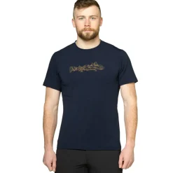 T-Shirts & Baselayers-Mountain Equipment Mens Groundup Skyline Tee - Atlantic Blue