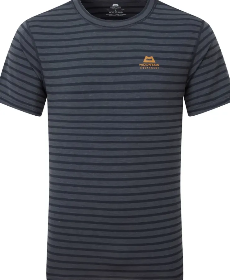 T-Shirts & Baselayers-Mountain Equipment Mens Groundup Tee - Cosmos Stripe
