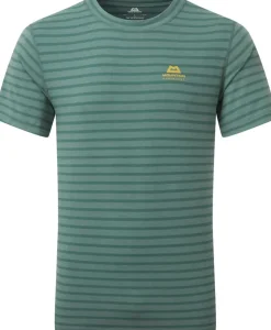 T-Shirts & Baselayers-Mountain Equipment Mens Groundup Tee - Fern Stripe