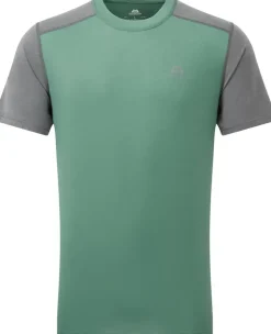 T-Shirts & Baselayers-Mountain Equipment Mens Headpoint Block Tee - Sage-Flint