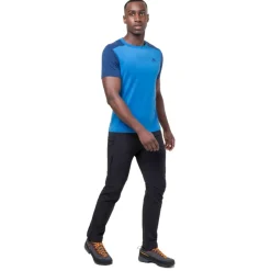 T-Shirts & Baselayers-Mountain Equipment Mens Headpoint Block Tee - Sage-Flint