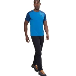 T-Shirts & Baselayers-Mountain Equipment Mens Headpoint Block Tee - Vine-Cactus