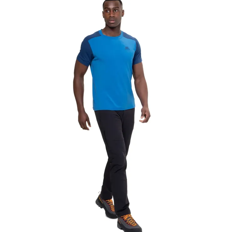 T-Shirts & Baselayers-Mountain Equipment Mens Headpoint Block Tee - Vine-Cactus