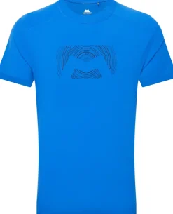 T-Shirts & Baselayers-Mountain Equipment Mens Headpoint Graphic Tee - Atlantic Blue