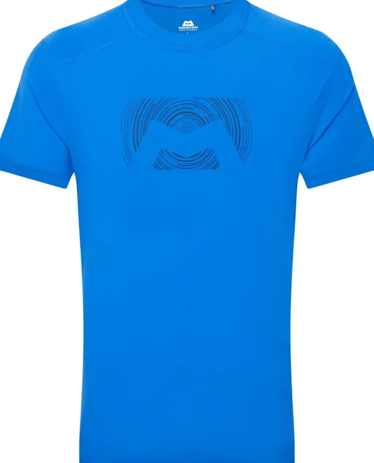 T-Shirts & Baselayers-Mountain Equipment Mens Headpoint Graphic Tee - Atlantic Blue