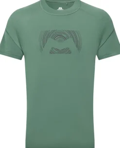 T-Shirts & Baselayers-Mountain Equipment Mens Headpoint Graphic Tee - Sage