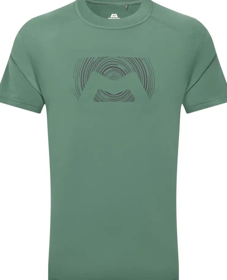 T-Shirts & Baselayers-Mountain Equipment Mens Headpoint Graphic Tee - Sage