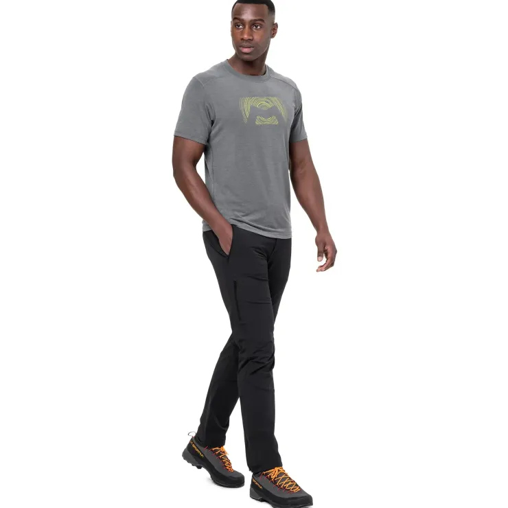 T-Shirts & Baselayers-Mountain Equipment Mens Headpoint Graphic Tee - Vine Green