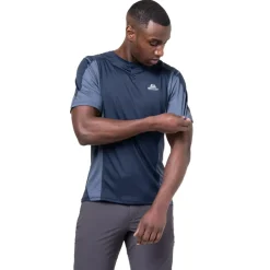 T-Shirts & Baselayers-Mountain Equipment Mens Ignis Tee - Admiral-Atlantic