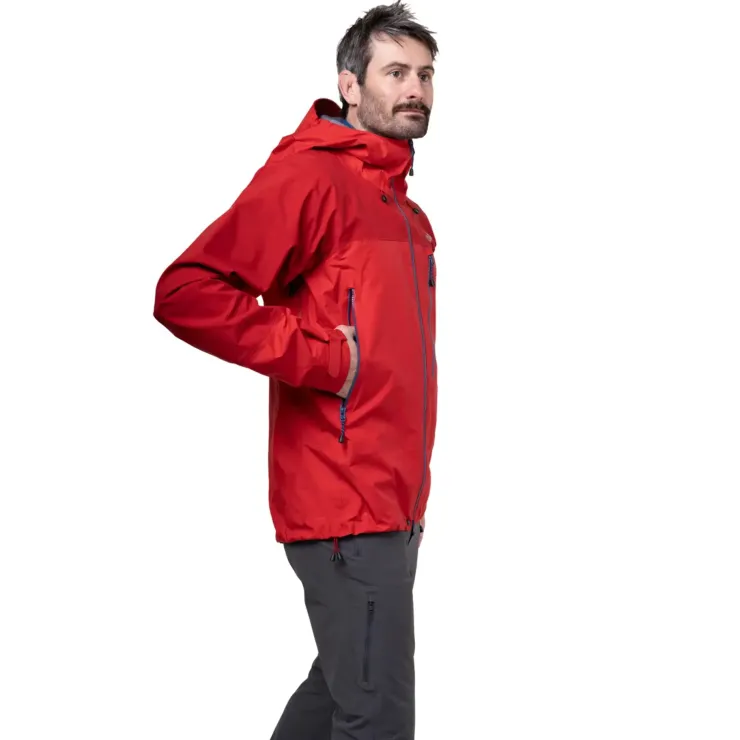 Waterproof Jackets-Mountain Equipment Mens Lhotse Jacket - Imperial Red-Crimson