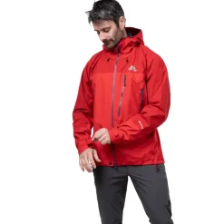 Waterproof Jackets-Mountain Equipment Mens Lhotse Jacket - Imperial Red-Crimson