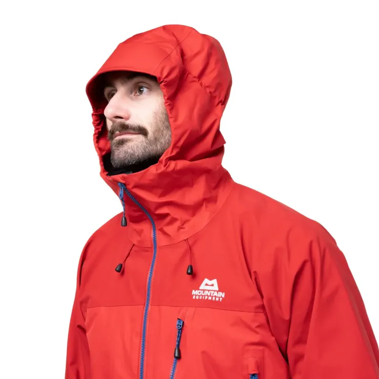 Waterproof Jackets-Mountain Equipment Mens Lhotse Jacket - Anvil Grey-Black