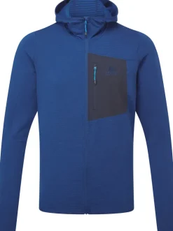 Fleece & Mid Layer-Mountain Equipment Mens Lumiko Hooded Jacket - Admiral-Cosmos