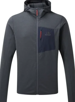 Fleece & Mid Layer-Mountain Equipment Mens Lumiko Hooded Jacket - Ombre Blue-Cosmos