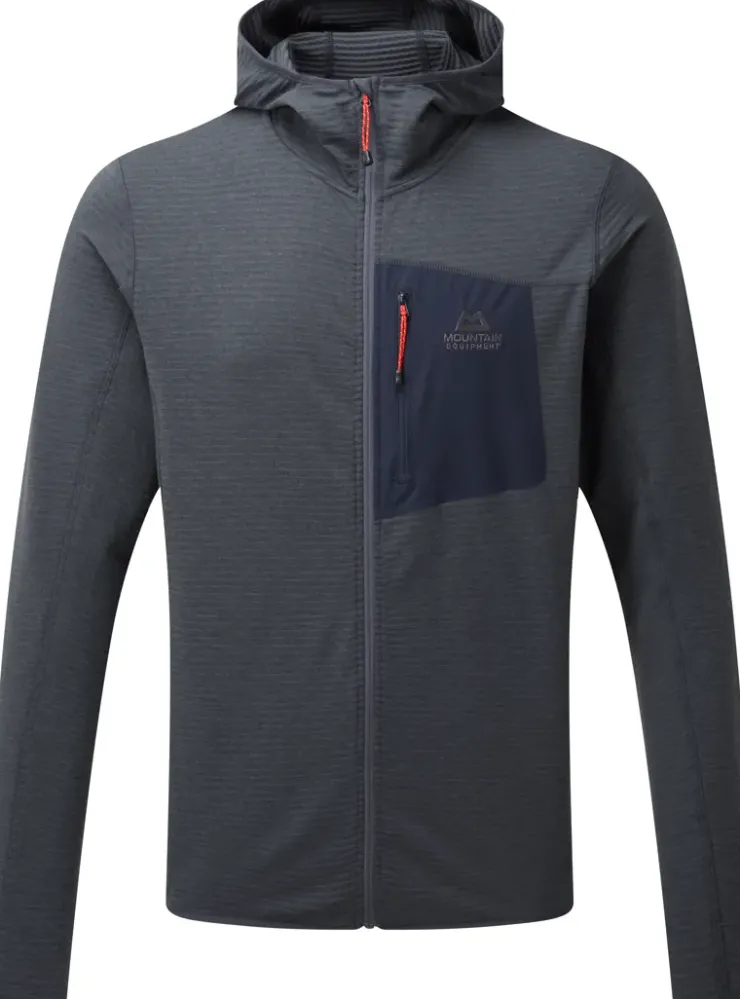 Fleece & Mid Layer-Mountain Equipment Mens Lumiko Hooded Jacket - Ombre Blue-Cosmos