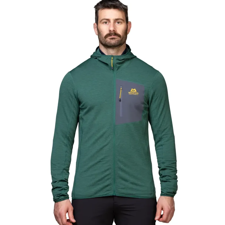 Fleece & Mid Layer-Mountain Equipment Mens Lumiko Hooded Jacket - Merlot-Cardinal