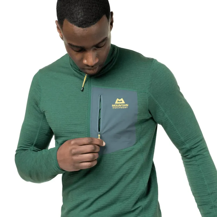 Fleece & Mid Layer-Mountain Equipment Mens Lumiko Zip-T Fleece - Merlot-Cardinal