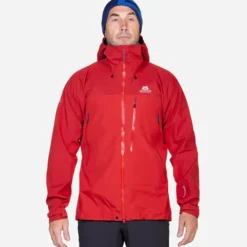 Waterproof Jackets-Mountain Equipment Mens Makalu Jacket - Rust-Ember