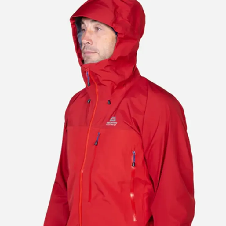 Waterproof Jackets-Mountain Equipment Mens Makalu Jacket - Rust-Ember