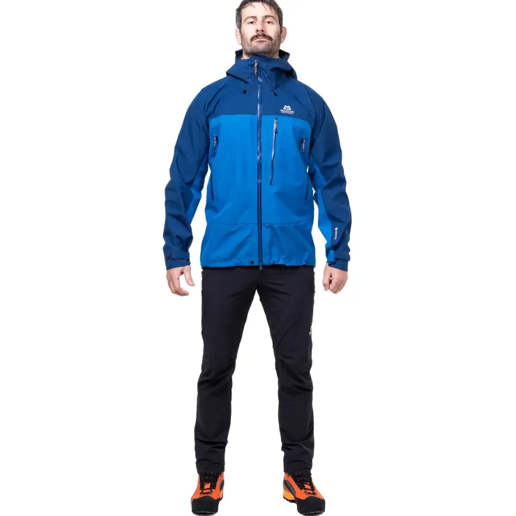 Waterproof Jackets-Mountain Equipment Mens Makalu Jacket - Atlantic-Admiral