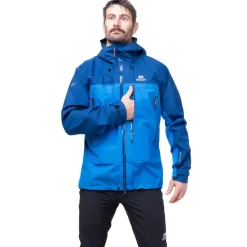 Waterproof Jackets-Mountain Equipment Mens Makalu Jacket - Atlantic-Admiral