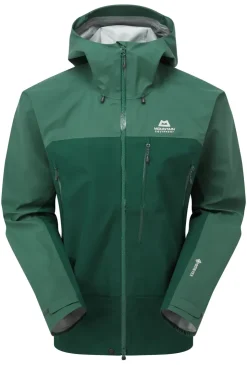 Waterproof Jackets-Mountain Equipment Mens Makalu Jacket - Pine-Fern