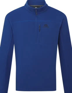 Fleece & Mid Layer-Mountain Equipment Mens Micro Zip-T Fleece - Admiral Blue