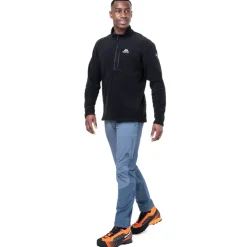 Fleece & Mid Layer-Mountain Equipment Mens Micro Zip-T Fleece - Admiral Blue