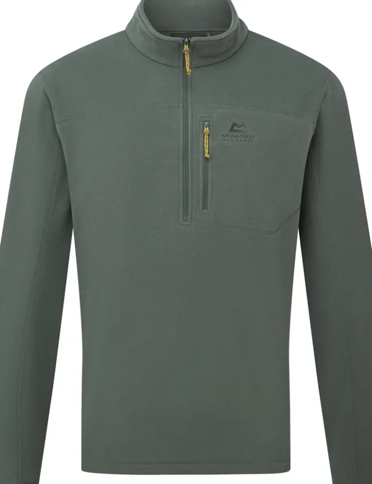 Fleece & Mid Layer-Mountain Equipment Mens Micro Zip-T Fleece - Slate Green