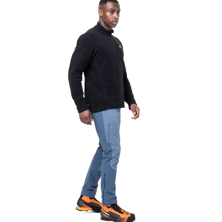 Fleece & Mid Layer-Mountain Equipment Mens Micro Zip-T Fleece - Slate Green