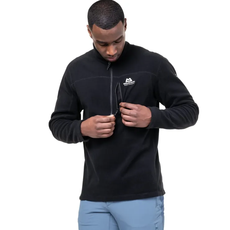 Fleece & Mid Layer-Mountain Equipment Mens Micro Zip-T Fleece - Slate Green