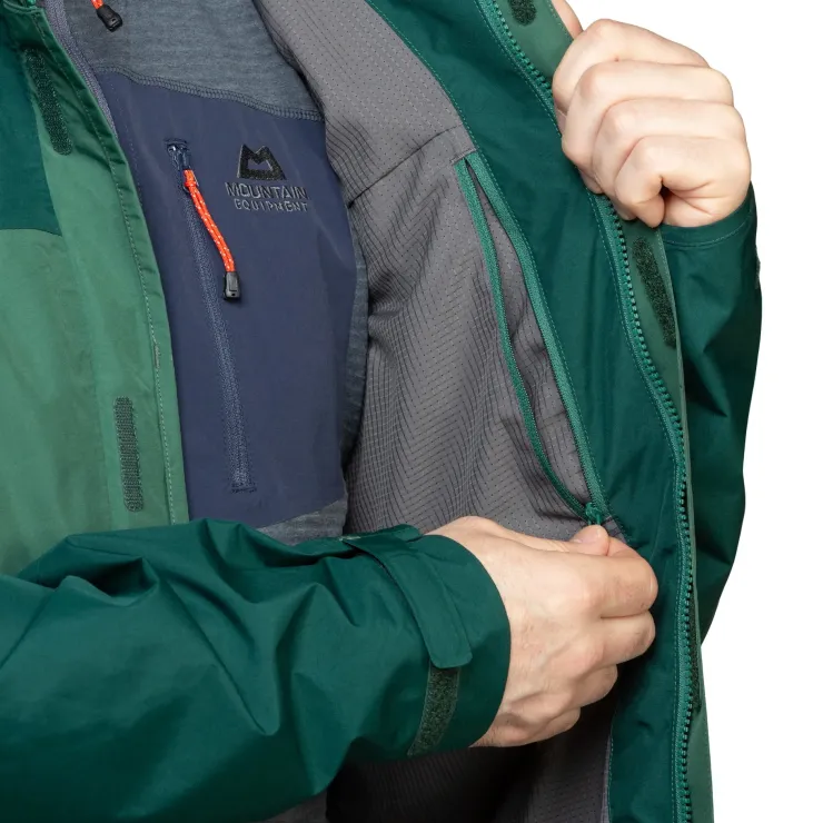 Waterproof Jackets-Mountain Equipment Mens Nanda Devi Jacket - Fern-Pine