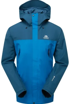 Waterproof Jackets-Mountain Equipment Mens Nanda Devi Jacket - Mykonos-Majolica