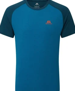 T-Shirts & Baselayers-Mountain Equipment Mens Nava Crew - Mykonos-Majolica