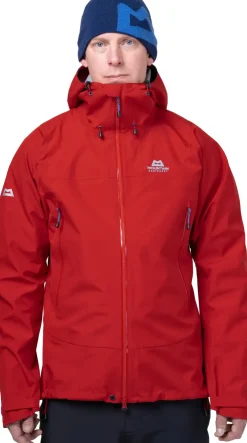 Waterproof Jackets-Mountain Equipment Mens Nunatak Jacket - Chili Red